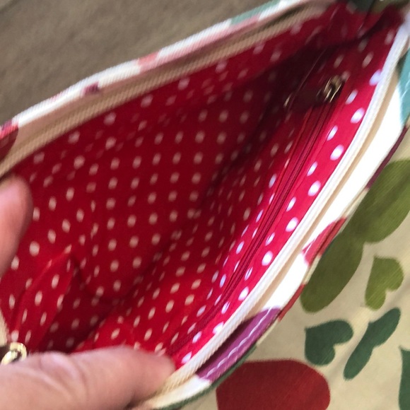 Bungalow 360 Women's Cotton Canvas Heart Wristlet - New with Tags - Picture 7 of 9